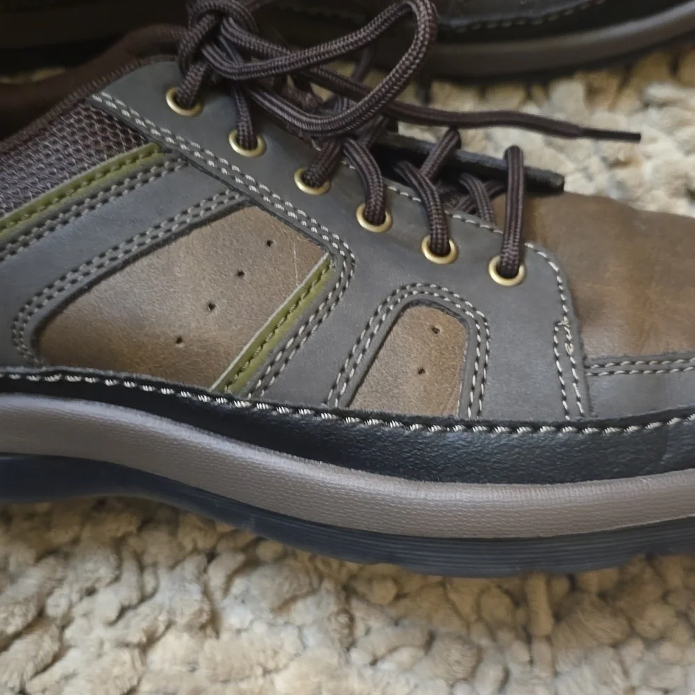 Rockport Men's Mudguard Blucher Lace Up Oxford Brown Size 11‎ Style V82623